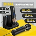 thumbnail image 2 of Moreblue Electric Salt and Pepper Grinder Set , Automatic Rechargeable Salt and Pepper Shaker with LED Battery Display & USB‑C Charging Base, Pepper Mill for Kitchen, Dining & Camping, 2 of 8