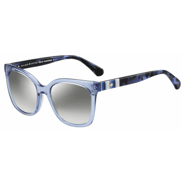 Kate Spade Kiya/S Plastic Womens Cat-Eye Sunglasses Crystal Blue 53mm Adult  