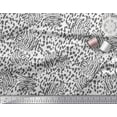 thumbnail image 2 of Soimoi White Cotton Duck Fabric Leopard & Tiger Animal Skin Print Fabric by the Yard 44 Inch Wide, 2 of 3