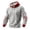Gray, variant on ZVNAΖH Men's Grid Knit Hoodie, Long Sleeve Plaid Textured Pullover with Front Pocket, Printed Casual Hooded Sweatshirt for Fall, Winter, S-4XL