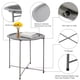 thumbnail image 4 of Mesa auxiliar Garden 4 you - Bandeja plegable redonda de metal, color gris, 4 of 9