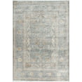 thumbnail image 1 of Blue Floral Turkish Oriental Distressed Style Area Rug, 1 of 5
