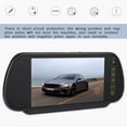 thumbnail image 3 of Oumij Monitor de Visualización Cámara de Coche 7 Pulgadas Coche Espejo Retrovisor LCD Oscurecimiento Automático Monitor Cámara de Visión Trasera con Soporte AV1 Interfaz de Video, 3 of 5