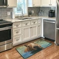 thumbnail image 2 of Dreamtimes Capybara in Water Area Rug 39x20 in, Stain Resistant Carpet Throw Rug with Elastic Cotton Interlayer for Kitchen Bathroom Living Room Bedroom, 2 of 6