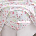 thumbnail image 4 of Twin Size Sheet Set Paisley Printed Bed Sheets for Single Bed Piece Microfiber Fitted Sheet with ” Deep Pocket & Straps Patterned Bedding Sheets & Pillowcase Set, 4 of 9