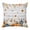 Orange,Blue, White, variant on Throw Pillow Covers, Orange Blue Pumpkins Fall 16x16 Pillow Covers for Couch/Sofa/Bed, Thanksgiving Rustic Maple Leaf Decorative Square Linen Cushion Pillowcase for Home Decor