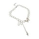 thumbnail image 2 of Fiudx Cadena de Clavícula, Elegante Collar de Aleación, Elegante Pulsera Pie de Buda, Joyería de Fiesta Única, Accesorio de Moda para Mujer, Idea de Regalo de Navidad, Diseño Artesanal de Precisión., 2 of 7