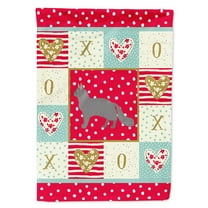 Carolines Treasures CK5656CHF Nebelung 2 Cat Love Flag Canvas House Size Large multicolor