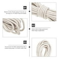 thumbnail image 4 of Ifundom Cotton Washing Line Rope White Clothes Drying Rope for Laundry and Craft Making 1 Roll and Strong, 4 of 6