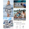 thumbnail image 5 of Blue Boho Beach Towels Oversized Super Absorbent, Southwestern Ethnic Aztec Retro Geometric Lightweight Bath Towel Quick Dry Sets For Bathroom/Pool/Rv Camping/Beach Play/Gym Room/Picnic 23"x47", 5 of 8