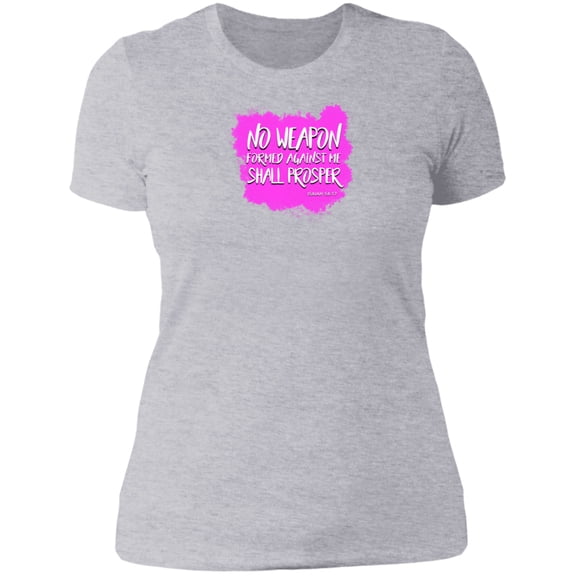 No Weapon Formed Against Me Shall Prosper Women’s The Boyfriend Tee