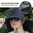 thumbnail image 4 of Sun Hat for Men Women with Neck Flap UPF 50+ UV Protective Hiking Fishing Hats' Y6K0, 4 of 7