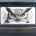 thumbnail image 7 of Ornate Owl Portrait Front License Plate, Metal License Plate, Funny Standard Plates Personalized Novelty Decorative For Men/Women/Boys/Girls Car 6×12 Inch, 7 of 7