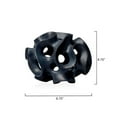 thumbnail image 6 of Jamie Young Co Ribbon Molded Transitional Resin Decorative Sphere in Black, 6 of 6