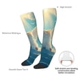 thumbnail image 5 of Bingfone Compression Socks for Women and Men Long Socks for Running Athletic Cycling Nurse-Sunshine Cute Winged Cat, 5 of 8