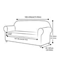 thumbnail image 6 of Dowbom Stretch Sofa Couch Cover 2 Piece Sofa Slipcover Soft Non Slip Furniture Protector, 6 of 6