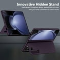 thumbnail image 2 of for Samsung Galaxy Z Fold 5 Case [Hidden Magnetic Kickstand], Z Fold 5 5g Kickstand Phone Case Slim Hard PC Bumper Shockproof Support Wireless Charging Z Fold5 5g Stand Case Dark Purple, 2 of 10