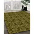 thumbnail image 3 of Ahgly Company Machine Washable Indoor Round Transitional Night Red Area Rugs, 5' Round, 3 of 7