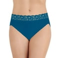 thumbnail image 1 of Women's Vanity Fair 13280 Flattering Lace Ultimate Comfort Hi-Cut Panty (Celestial Blue Stripe 6), 1 of 4