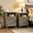 Gray, variant on Catrimown Farmhouse Nightstand, Side Table, End Table with Barn Door and Shelf, Rustic Modern Bed Night Stand for Bedroom, Living Room, Grey Wash