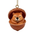 thumbnail image 4 of Clearance! 3D Forest Animal Acorn Ornaments-Cozy Forest Woodland Christmas Ornaments for Christmas Tree & Home Decor (Squirrel), 4 of 7