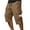 341#Brown, variant on BRDFRL Men's Below Knee Long Shorts Lightweight Cargo Capri Hiking 3/4 Multi Pockets Black 2XL