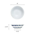 thumbnail image 2 of Excellante Blue Dragon Melamine Dinnerware Collection 34 Oz, 8" Deep Bowl, Comes in Dozen, 2 of 2