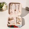 thumbnail image 6 of Christmas Snowman Travel Portable Square Jewelry Stand with Box, Display, and Bracelet Holder - Ideal for Rings, Earrings, Necklaces, and More - Suitable for Girls and Women, 6 of 6