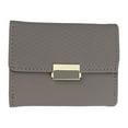 thumbnail image 4 of Cartera delgada para mujer perfecl triple de viaje PU 11 ranuras para tarjetas Gris, 4 of 8