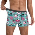 thumbnail image 2 of Kdxio Men's Boxer Briefs with Swimming Bulldog Print - Comfortable and Breathable Underwear for Everyday Wear, 2 of 7