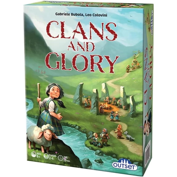 Clans and Glory Strategy Card Game - for 2 to 4 Players Ages 8 and up