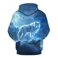 thumbnail image 2 of Rebaike Wolf Hoodie for Men Dark Forest Animal Graphic Sweatshirts, 2 of 7