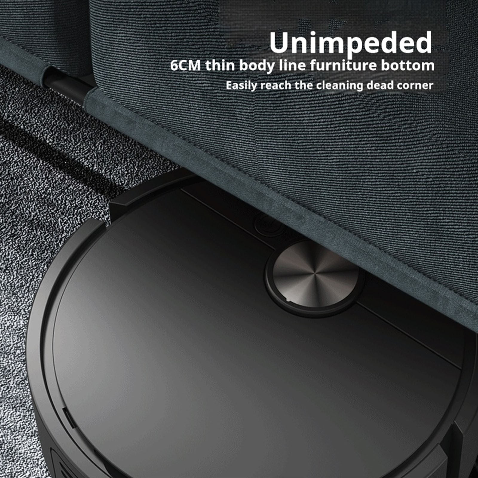 Werulen Intelligent Sweeping Robot 3-in- Rechargeable Robotic Vacuum Cleaner, Automatic Mopping And Suction Cleaning for Hardwood Floors Pet Hair, Cordless Mini Vacuum for Home Office Apartment