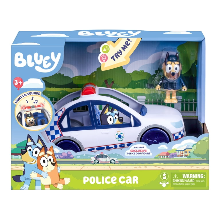 Bluey Police Car with Lights, Sounds & Policeman Figure photo 2