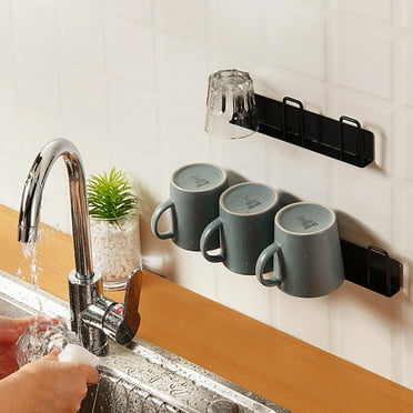 Sparsain Upside Down Wall Mounted Mug Rack for Kitchen