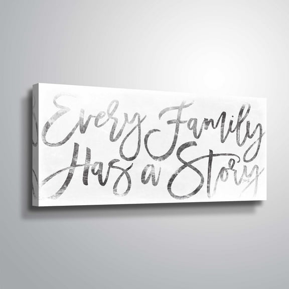 Artwall Every Family Has A Story, Gallery Wrapped Canvas by Marla Rae