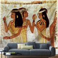 thumbnail image 4 of Tapiz egipcio para colgar en la pared, tapiz de mujer egipcia, telón de fondo, personaje egipcio egipcio para decoración del hogar, dormitorio y sala de estar. Multi 78x59inc., 4 of 5