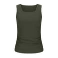 thumbnail image 5 of Women Sleeveless Crop Tops Plus Size, Womens T Shirts Graphic Funny Yoga Tops Woman Shelf Bra Summer Tops for Women 2025 Trendy Plus Size Warehouse Today Shipping my orders deals, 5 of 6