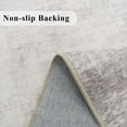 thumbnail image 3 of Washable 3x5 Kitchen Area Rug: Non-slip Abstract Water-resistant Entryway Doormat Soft Sink Fridge Bedroom Carpet Low Pile Stain-resistant Bathroom Laundry Neutral Faded Floor Mat(3x5 Beige/cream), 3 of 8