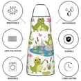thumbnail image 6 of Pofeuu Cartoon Frogs Print Aprons with Pockets, Cute Aprons for Kitchen, Cooking, Server, Barber, Chef Apron, 6 of 7