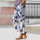 thumbnail image 1 of WILLBEST Pantalones Casuales de Verano para Mujer, Estilo Bohemio, con Estampado Floral, Cintura Alta, Cordón Ajustable, Corte Holgado y Bolsillos para Mayor Comodidad. Extra Grande, 1 of 6