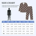 thumbnail image 4 of Fotbe funny Skull star Pattern Long Sleeve Pajama Set for Men,Sleepwear Set,2-piece Loungewear Set,Soft PJs Comfy Nightwear with Pockets-Large, 4 of 7