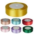 thumbnail image 4 of SUSUchens 1Inch Wide Color Satin Ribbon Sewing 25Yards Wedding Birthday Party Supply Decor Green, 4 of 13