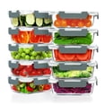 thumbnail image 1 of Paquete de 10 Contenedores de Vidrio Herméticos para Preparación de Comidas VERONES de 650 ml, 1 of 7