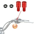 thumbnail image 2 of Unique Bargains Universal M10x1.25 Motorcycle Right and Left Side Mirror Hole Plugs Screws Rearview Mirrors Caps Screw Red 2 Pcs, 2 of 7