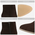 thumbnail image 2 of Dream Pairs Women's Fashion Chunky Block Heel Ankle Boots Party Work Ankle Boots ANITA DARK/BROWN/SUEDE Size 6, 2 of 6