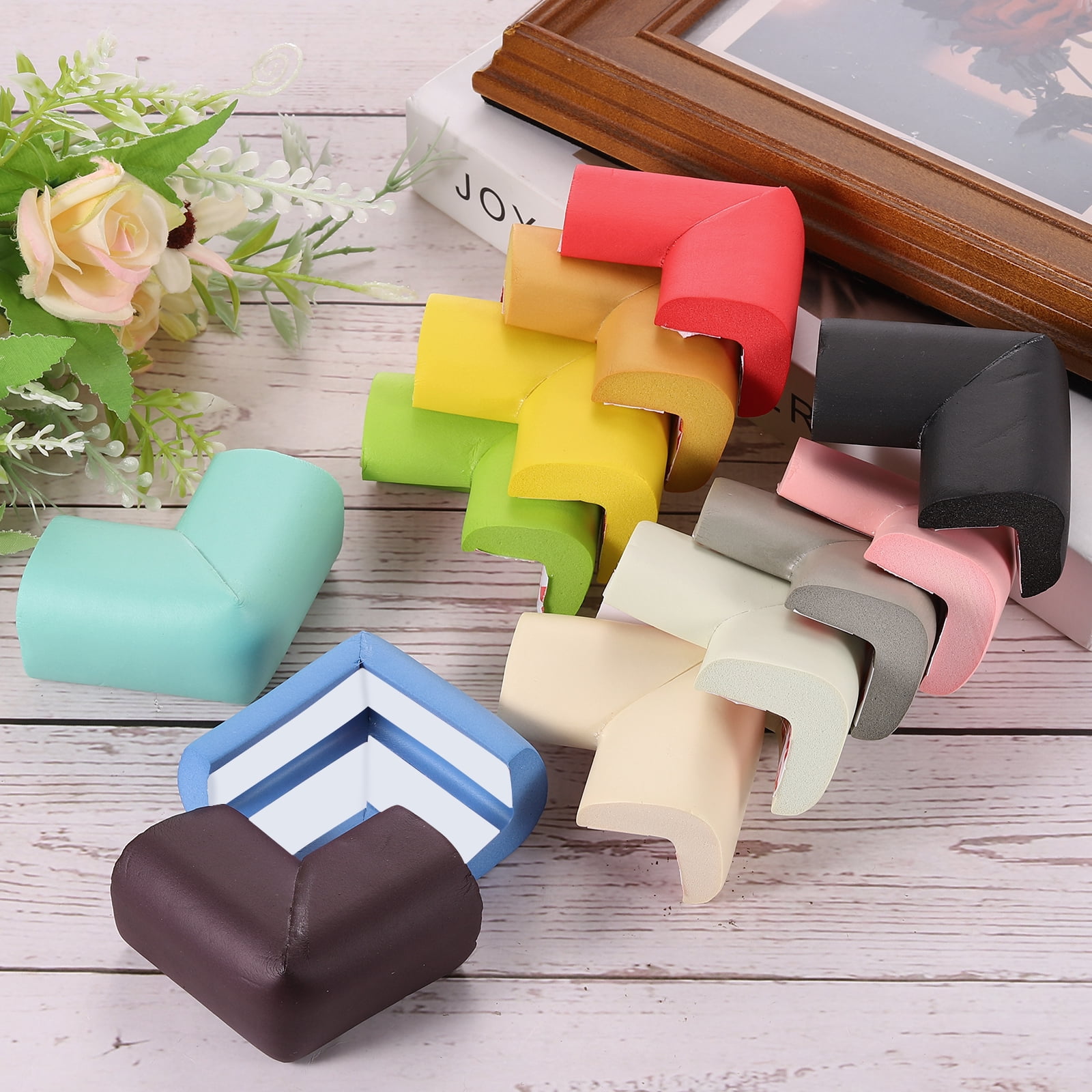 Unique Bargains Corner Protectors Furniture Guards Edges Bumpers Light Brown