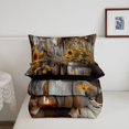 thumbnail image 5 of meiyoeat Rustic Cowboy Style King Size Comforter Sets For Boys,Cute Floral Sunflower Comforters King Size,Reversible,3 Pieces,1 Comforter And 2 Pillowcases, 5 of 7