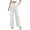 White, variant on EDFBUYKRS Female Women Pants Casual Hiking Pants Women Petite Womens Wide Leg Dress Pants High Waisted Work Business Casual Long Trousers with Pockets L