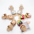 thumbnail image 3 of KaLI_store Girl Sandals Toddler/Little Kid Girls Sandals Fashion Bow Summer Shoes,Rose Gold, 3 of 5